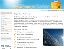 Tablet Screenshot of huellhorstsolar.de